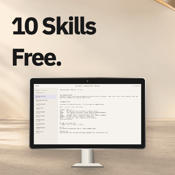 10 Claude Code Skills — ภาพตัวอย่างสินค้า